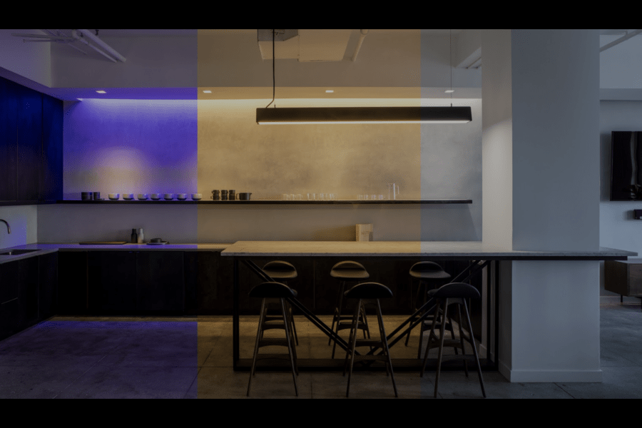 Electrical wiring in a modern home construction site